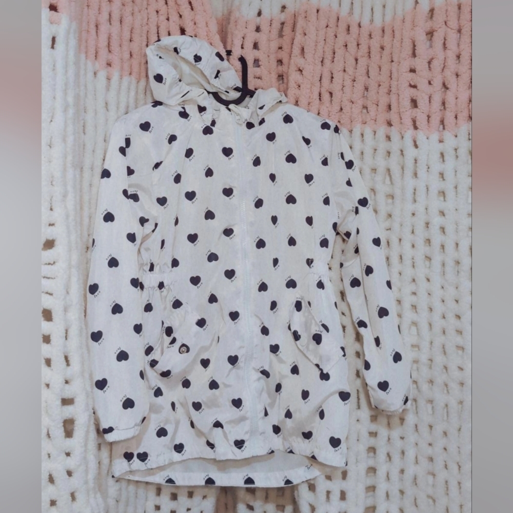Kids Heart Pattern Raincoat
